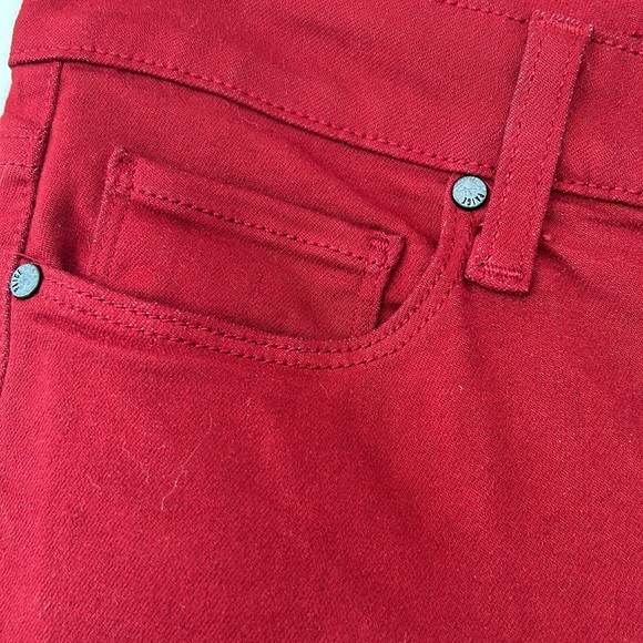 PAIGE Verdugo Ankle Jeans in Maroon Rose (Red) Sz 26 with MEASUREMENTS! - Picture 5 of 14
